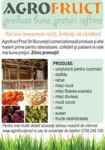 Fructe confiate/ deshidratate, seminte Agrofruct Prod de la Agrofructprod