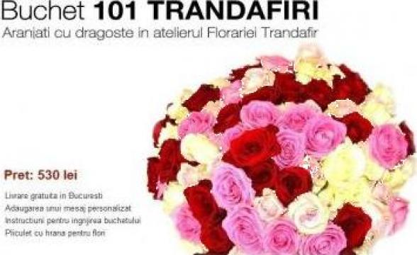 Buchet 101 Trandafiri de la Florariatrandafir.ro