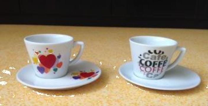 Cesti si farfurii de cafea / ceai 170 ml de la Axa Porcelaine Srl