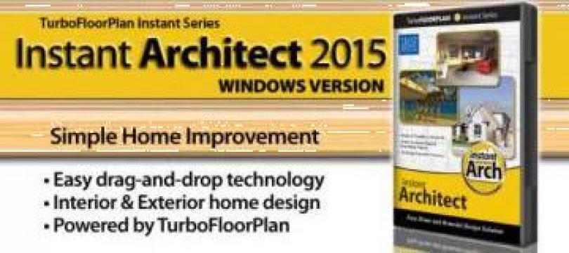 Aplicatie software TurboFloorPlan Instant Architect 2015 de la Turbocad Project Srl