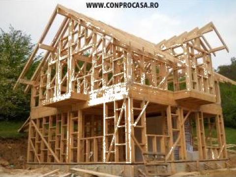 Kit constructie casa din lemn de la Decoramix Srl