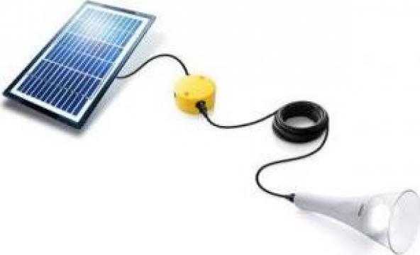 Sistem iluminat fotovoltaic de la Green Tehno Instal Srl