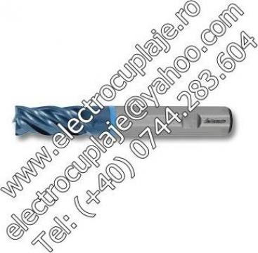 Freza cilindro-frontala din carbura HPC / TPC TiAlN 4 mm