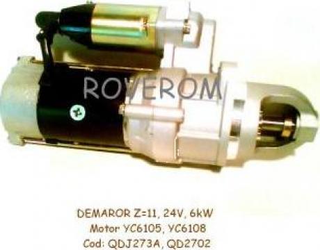 Demaror (Z11, 24V, 6kW) motor Yuchai YC6105, YC6108 de la Roverom Srl