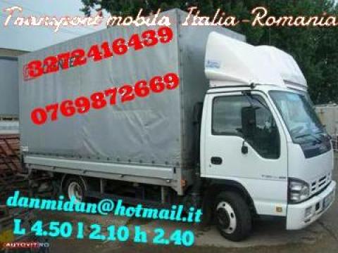 Transport mobilier Italia Romania de la Transport Italia Romania Mobila