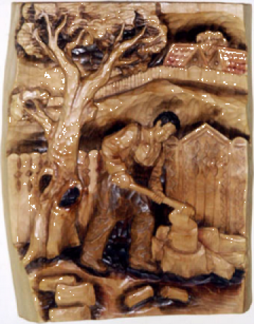 Sculptura Spargator de lemne