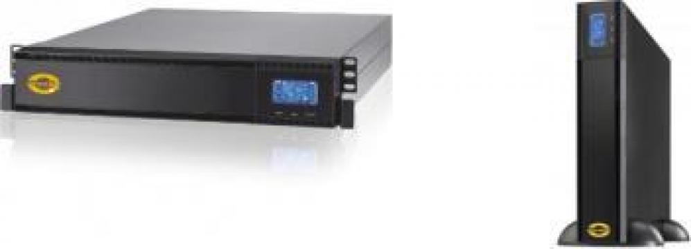 UPS V3000 VA, on-line Rack/ tower, sinus pur, LCD, USB/ RJ de la Link Builder Srl