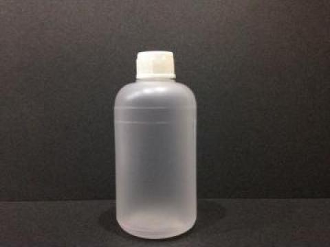 Flacon plastic transparent 60 ml cu dop alb/rosu fi 10 de la Vanmar Impex Srl