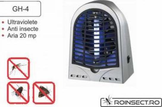 Aparat anti insecte cu lampa UV (4W) si ventilator - 20 mp de la Agan Trust Srl