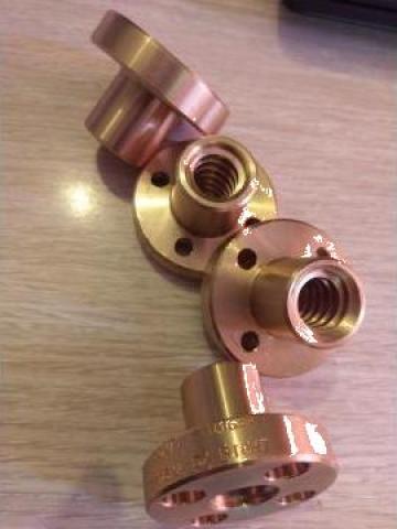 Piulita FTN 16AR 16x4mm, din bronz, cu guler de la Baza Tehnica Alfa Srl