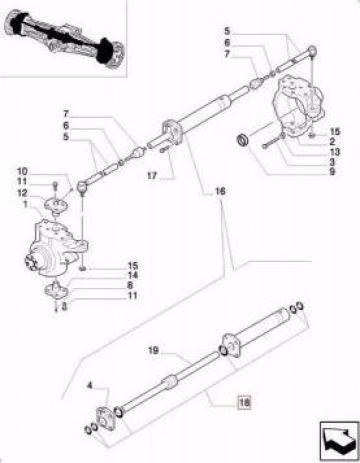 Set garnituri cilindru directie New Holland NH75TLB de la Comma - Tech Srl