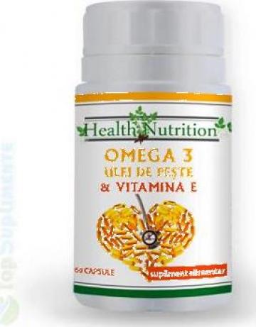 Supliment alimentar Omega 3, ulei peste si Vitamina E de la TopSuplimente