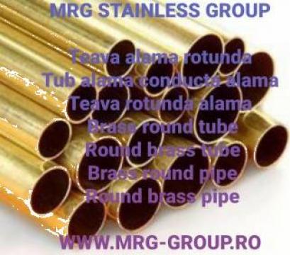 Teava alama rotunda 8x1.5mm tub conducta, alama, aluminiu de la MRG Stainless Group Srl