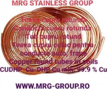 Teava cupru rotunda 4.5x1mm in colac de la MRG Stainless Group Srl