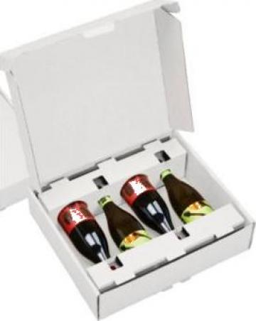 Cutii sticle transport vin, 2 buc