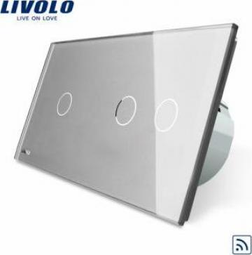 Intrerupator  touch simplu + dublu RF Livolo