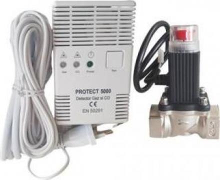 Detector gaz si monoxid 3/4 cu electrovana P5000 Protect de la Ecomas Energosystem Srl