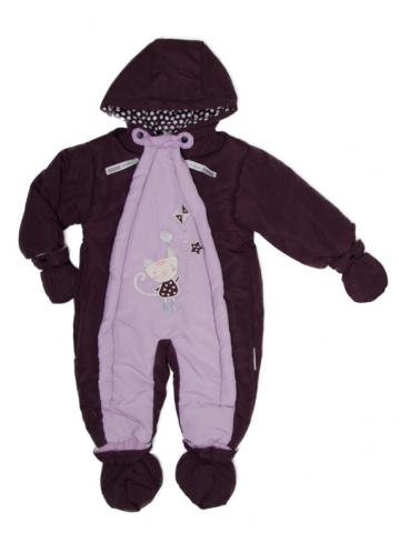 Combinezon iarna bebelusi fete, violet, Baby nursery de la A&P Collections Online Srl-d