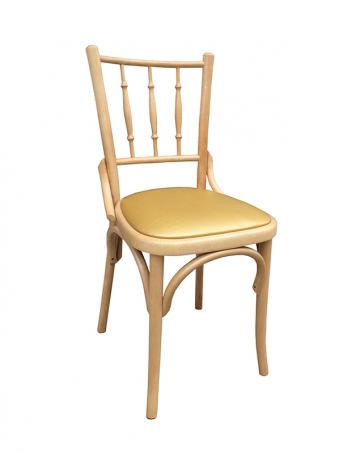 scaun lemn tapitat