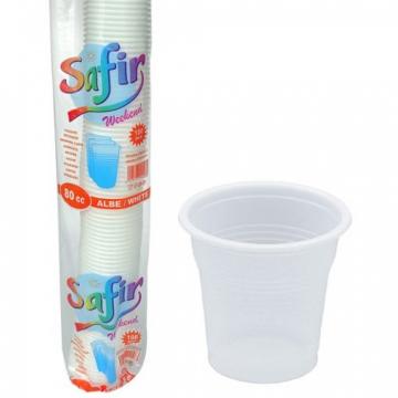 Pahare plastic 80 CC, 100 buc/set de la Sanito Distribution Srl
