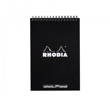 Blocnotes A5 Spiral Pad Rhodia Classic Black de la Sanito Distribution Srl