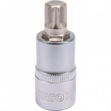 Bit Spline M12 cu adaptor 1 2", 55 mm, Cr-V, Yato YT-04344 de la Viva Metal Decor Srl