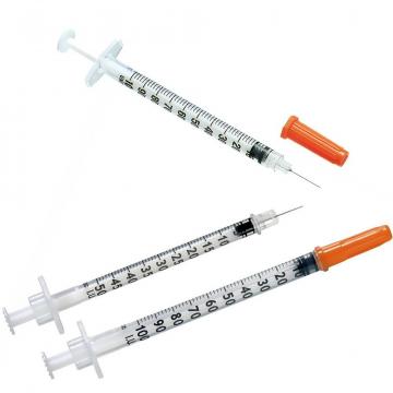 Seringi de insulina 1ml cu ac incastrat - 100 buc