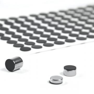 Discuri autoadezive din silicon, 10 mm, set de 136