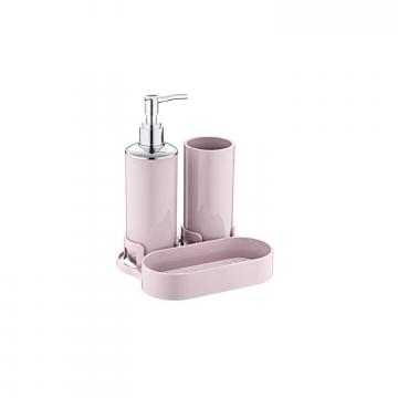 Dispenser sapun lichid, organizator baie sau bucatarie - roz de la Plasma Trade Srl (happymax.ro)