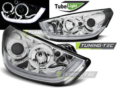 Faruri compatibile cu Hyundai Tucson IX35 10-13 crom Tube