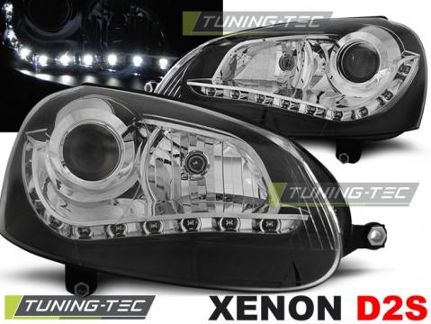 Faruri compatibile cu VW Golf 5 Daylight negru xenon de la Kit Xenon Tuning Srl