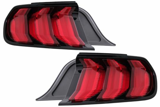 Stopuri Full LED negre compatibile cu Ford Mustang VI S550