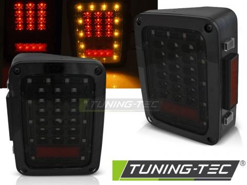 Stopuri LED compatibil cu Jeep Wrangler JK 07-18 LED fumuriu de la Kit Xenon Tuning Srl