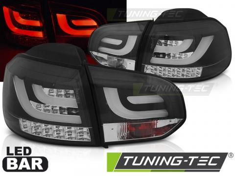 Stopuri LED compatibile cu VW Golf 6 10.08-12 negru LED bar