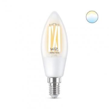 Bec LED inteligent vintage WiZ Filament Whites, wi-fi, C35 de la Etoc Online