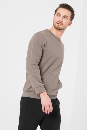 Bluza Coton casual barbati Taupe-S de la Etoc Online