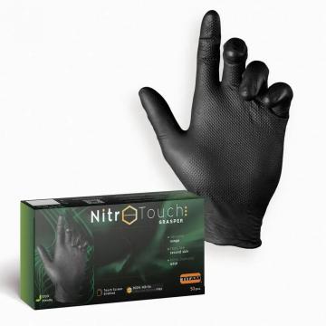 Manusi nitril Nitro Touch Grasper - negru de la Sanito Distribution Srl
