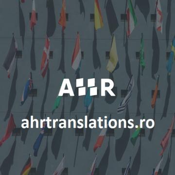 Servicii profesionale de interpretariat si traduceri de la Agentia Nationala AHR Traduceri