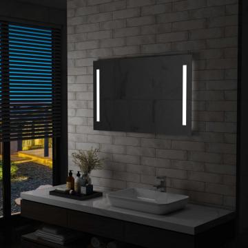 Oglinda de perete de baie cu LED, 100 x 60 cm de la Vidaxl