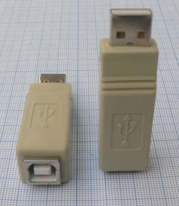 Adaptor/reductie USB tata A-USB mama B de la SC Traiect SRL