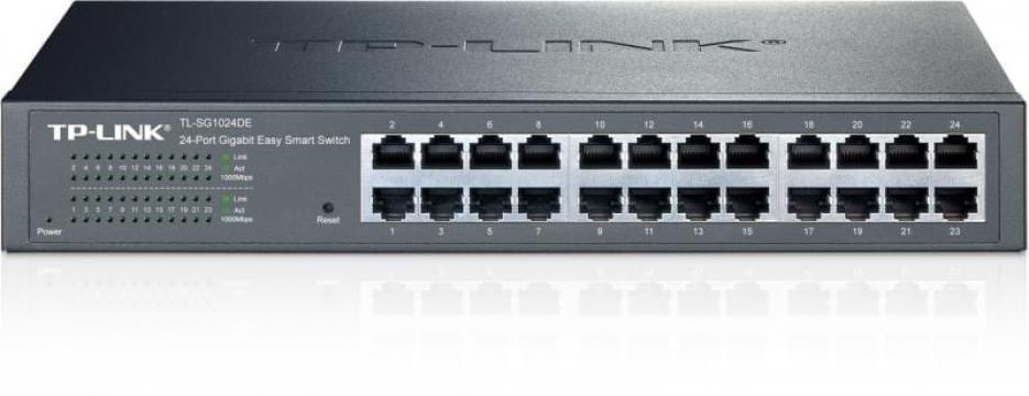 Switch TP-Link TL-SG1024DE, 24 porturi Gigabit, 1U 19 inch R de la Etoc Online