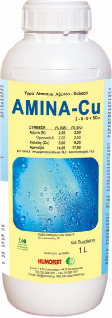 Ingrasamant lichid cu azot si cupru Amina CU de la Lencoplant Business Group SRL