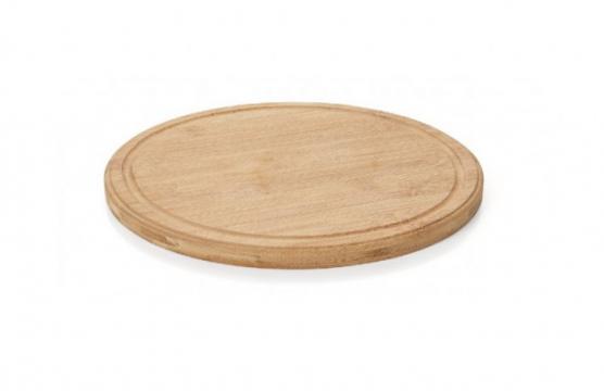 Platou din lemn de bambus pentru pizza de diametru 30 cm
