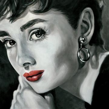 Tablou Eleganta a la Audrey Hepburn de la Arbex Art Decor
