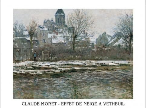 Tablou Monet Zapada la Vetheuil inramat