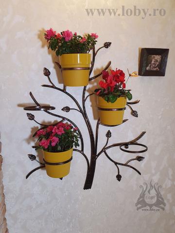 Suport cinci ghivece flori Copacel de la Loby Design Construct