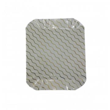 Tavite carton T10, plastifiate, dungi aurii (100buc) de la Practic Online Packaging Srl