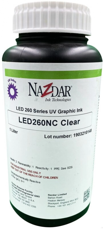 Cerneala LED UV 1L, Nazdar Seria 260, Clear
