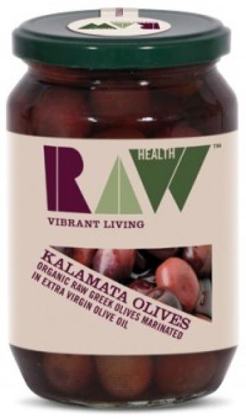 Masline Kalamata raw in ulei de masline eco 330g Raw health de la Supermarket Pentru Tine Srl