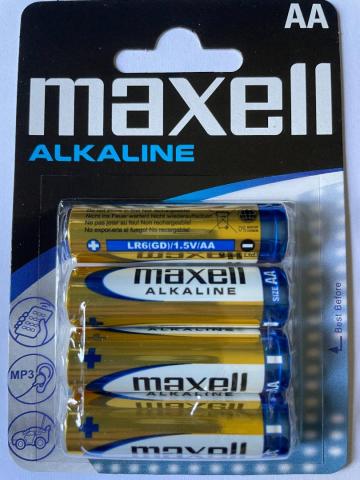 Baterii Maxell R6 blister 4 buc.